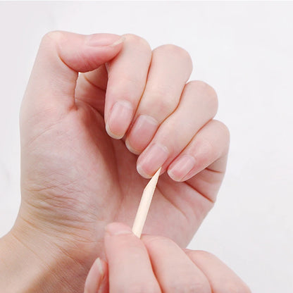 Orange wood cuticle sticks